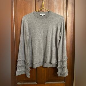 THML women's extra small long sleeve gray sweater